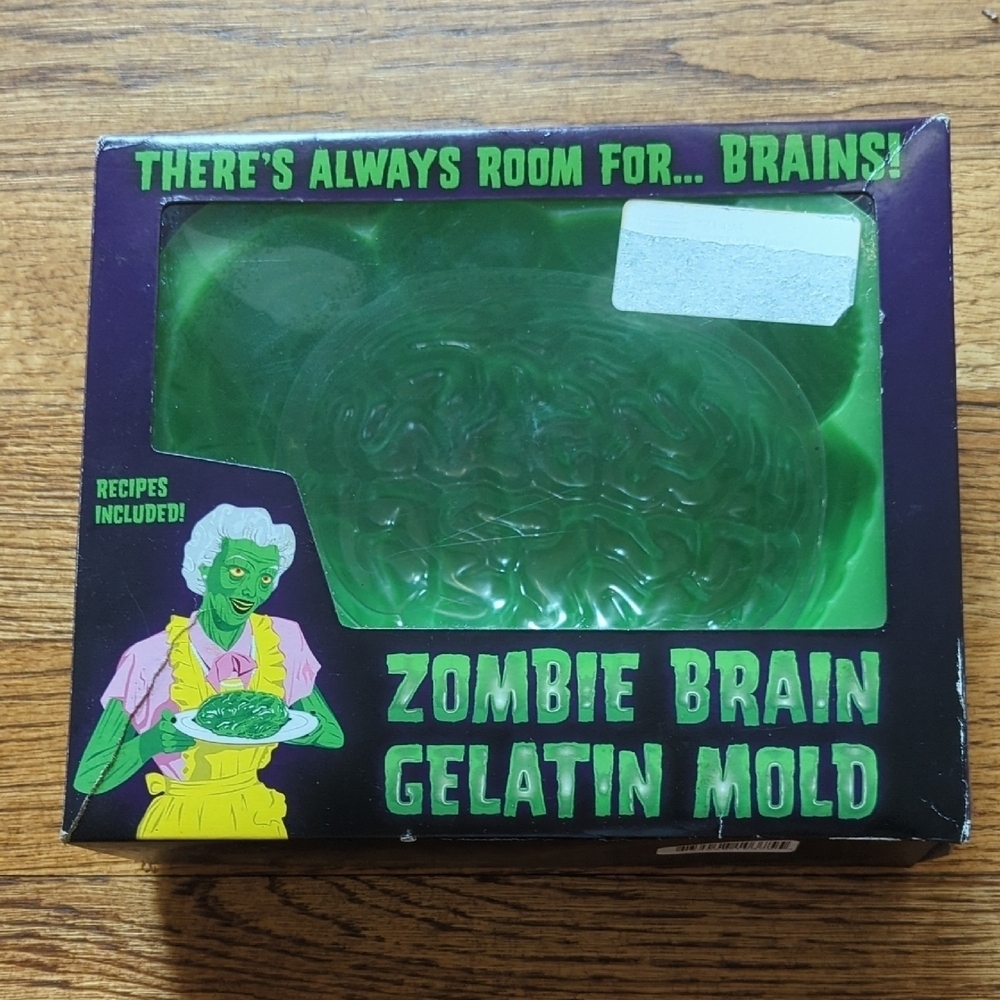 Zombie Brain Gelatin Mold - Green